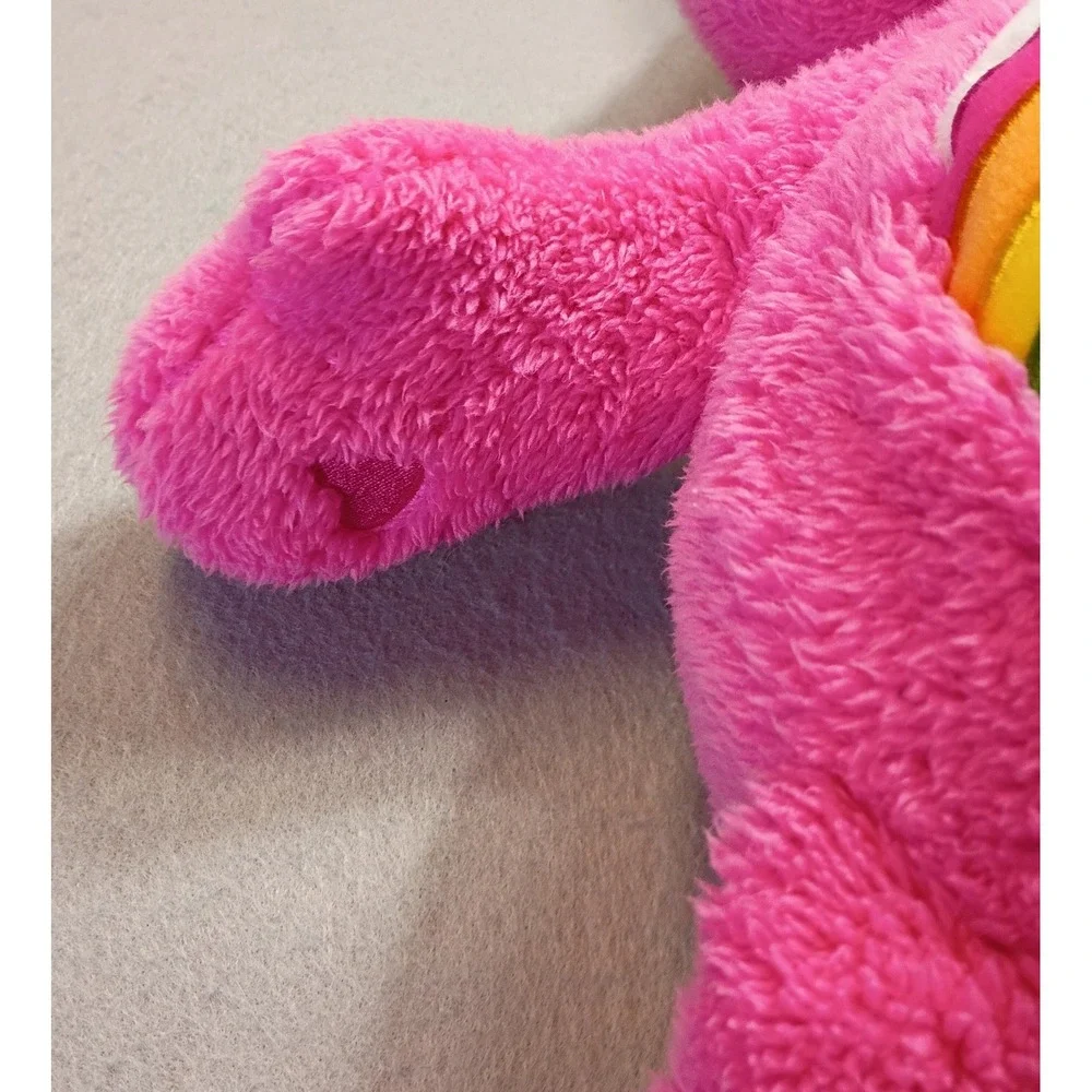 Care‎ Bears Cheer Bear Plush 2018 Pink Rainbow 19" Long - Picture 7 of 8